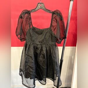 TCEC Black Sheer Dress